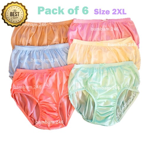 Vintage shiny nylon panties - 6x,